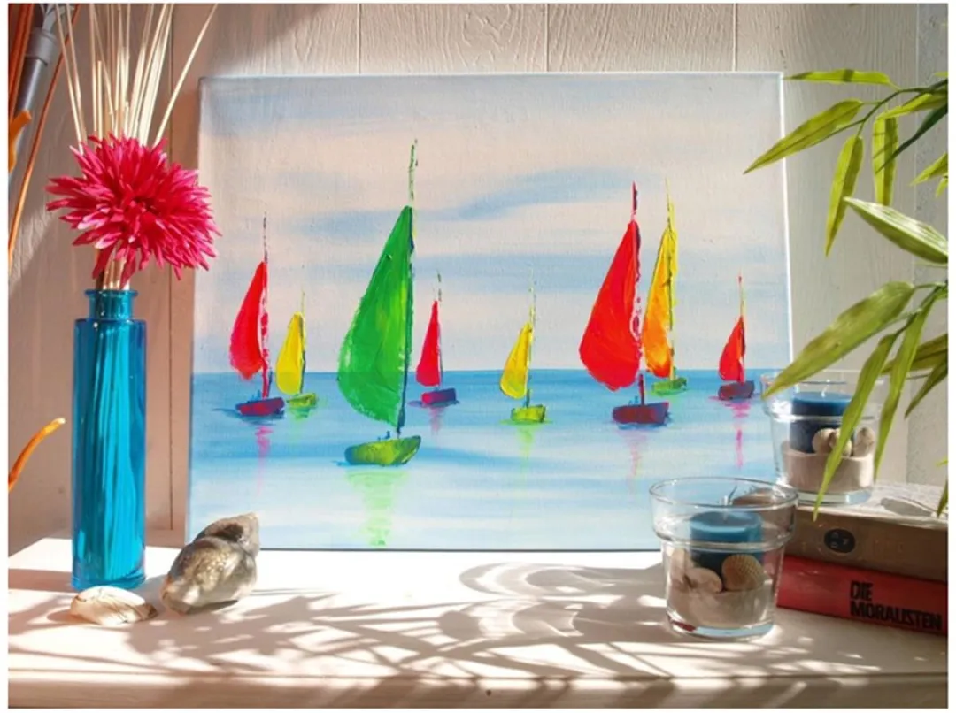 Kreul Schilderdoek-set Basic 180x240mm met opspankader