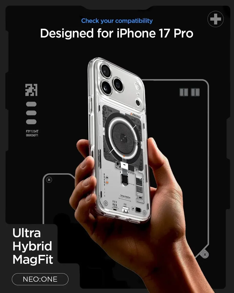 Spigen Ultra Hybrid MagSafe iPhone 17 Pro Hoesje - 13979 - Transparant