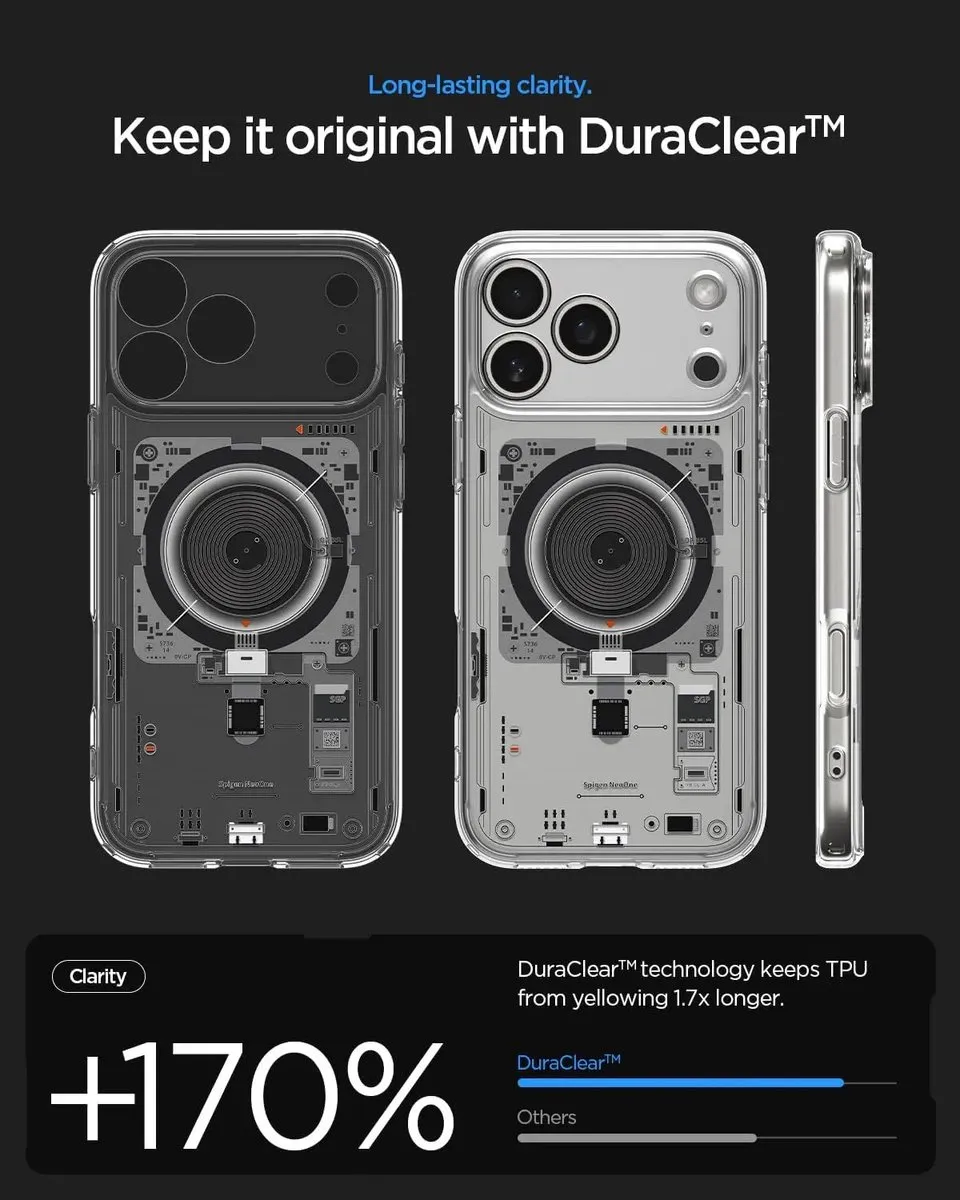 Spigen Ultra Hybrid MagSafe iPhone 17 Pro Hoesje - 13979 - Transparant
