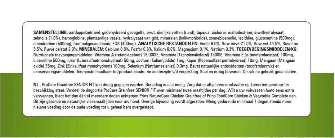 Prins ProCare Grainfree Senior Hondenvoer 12kg