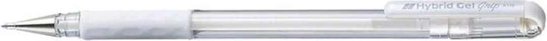 Pentel K118 Grip Gelschrijver Wit - 12 Stuks