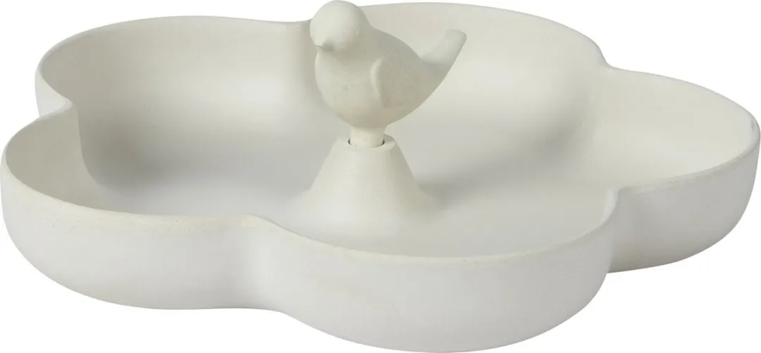 Decoris Vogelfeeder met Bad - Beige