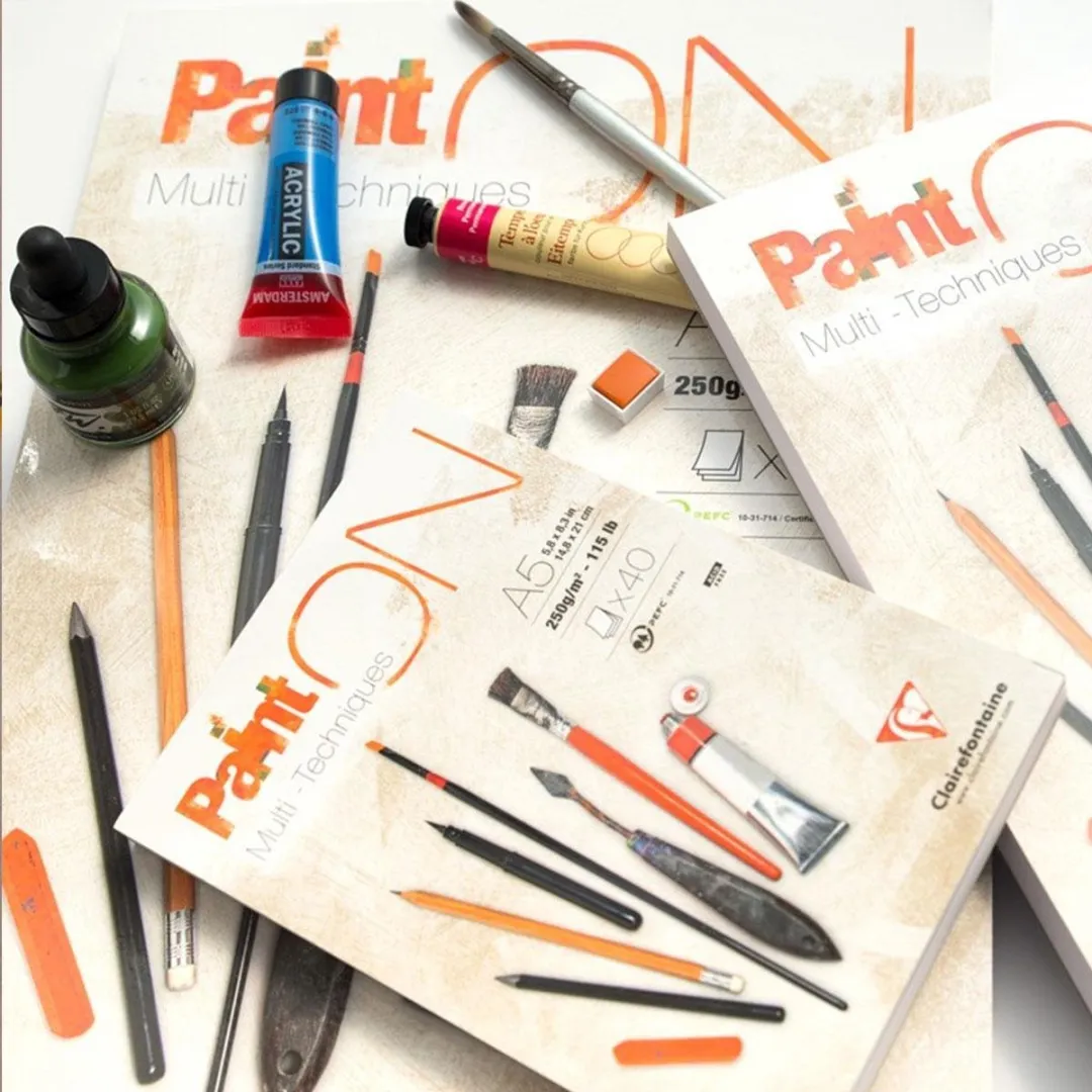 Clairefontaine Paint ON Multi-Techniek Pad 250g A4 - 40 Vellen
