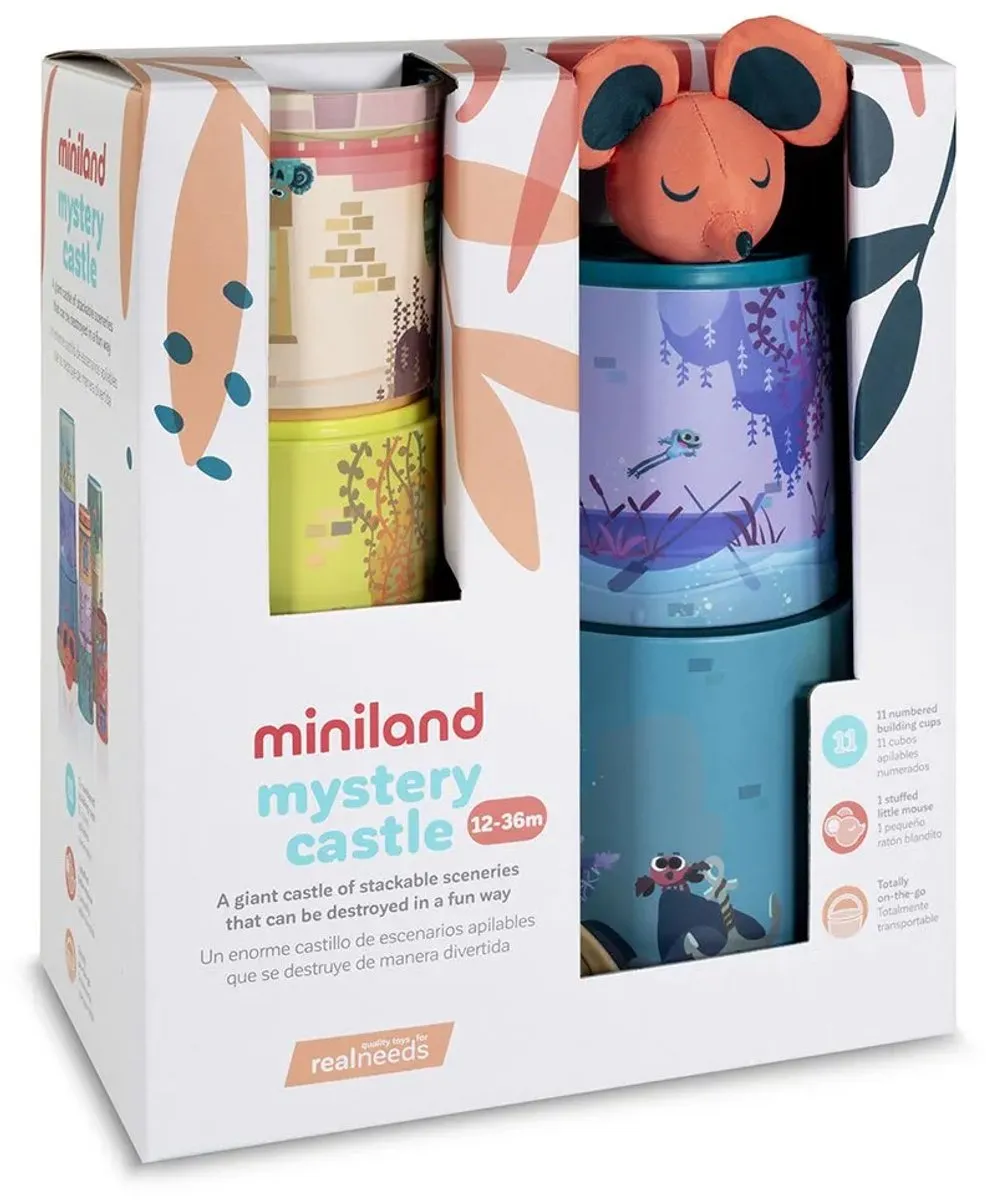 Miniland Stapeltoren Muis 12-delig - 29x25cm Multicolor - afbeelding 2 van 6