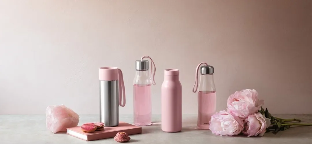 Eva Solo Drinkfles 500ml - Kunststof Rose Quartz
