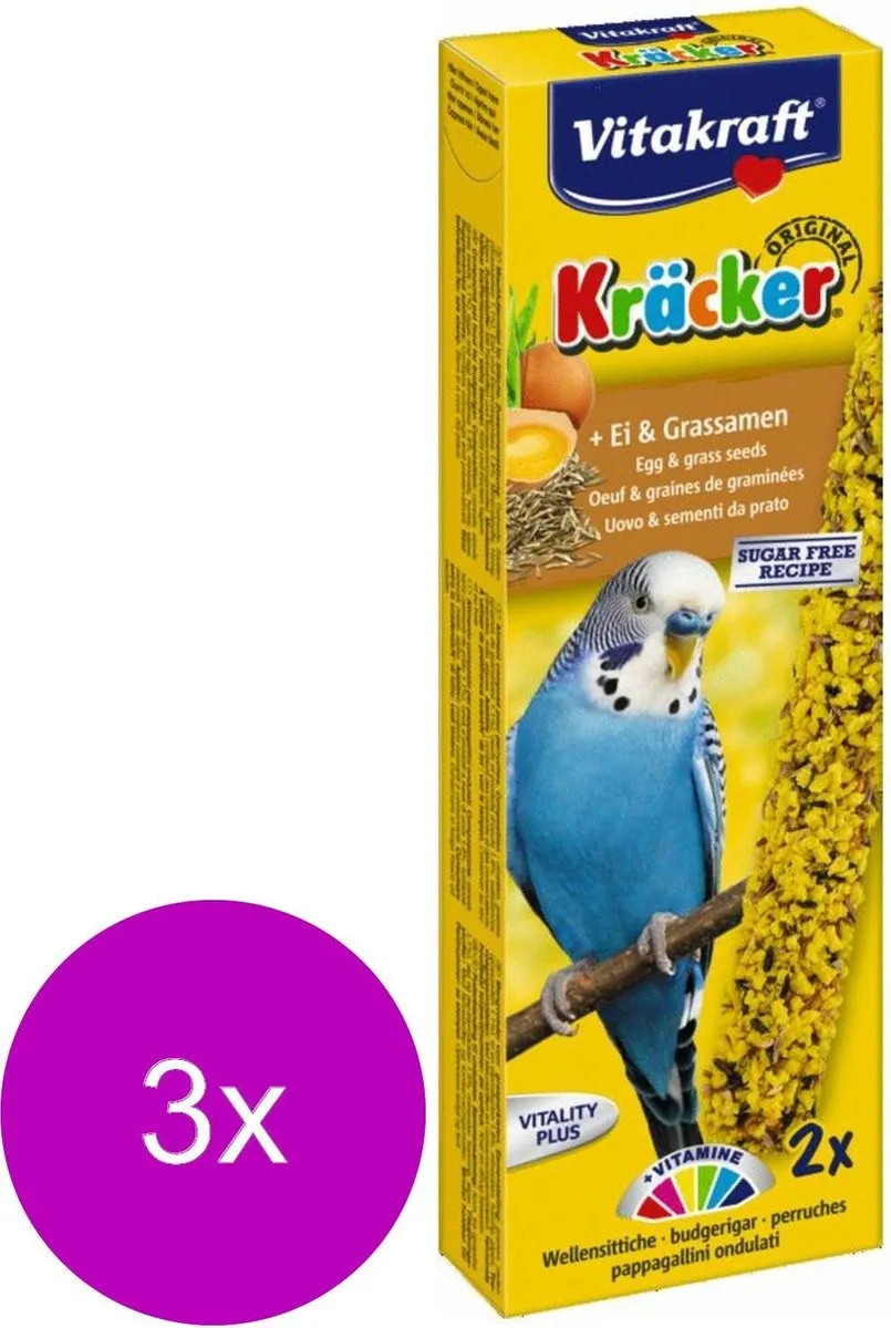 Vitakraft Parkiet Kracker - 6 Stuks