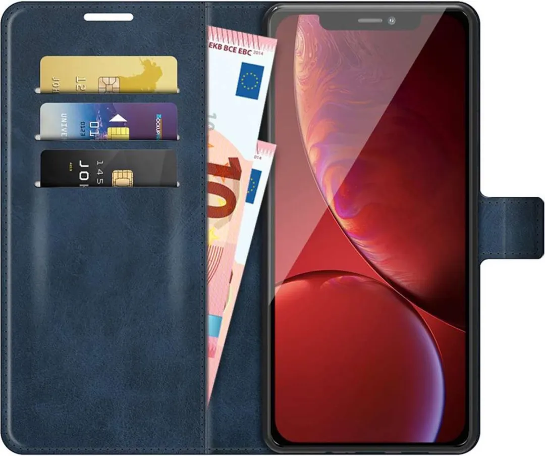 Just in Case Cazy iPhone 13 Pro Wallethoesje - Blauw - 4 Pasjes