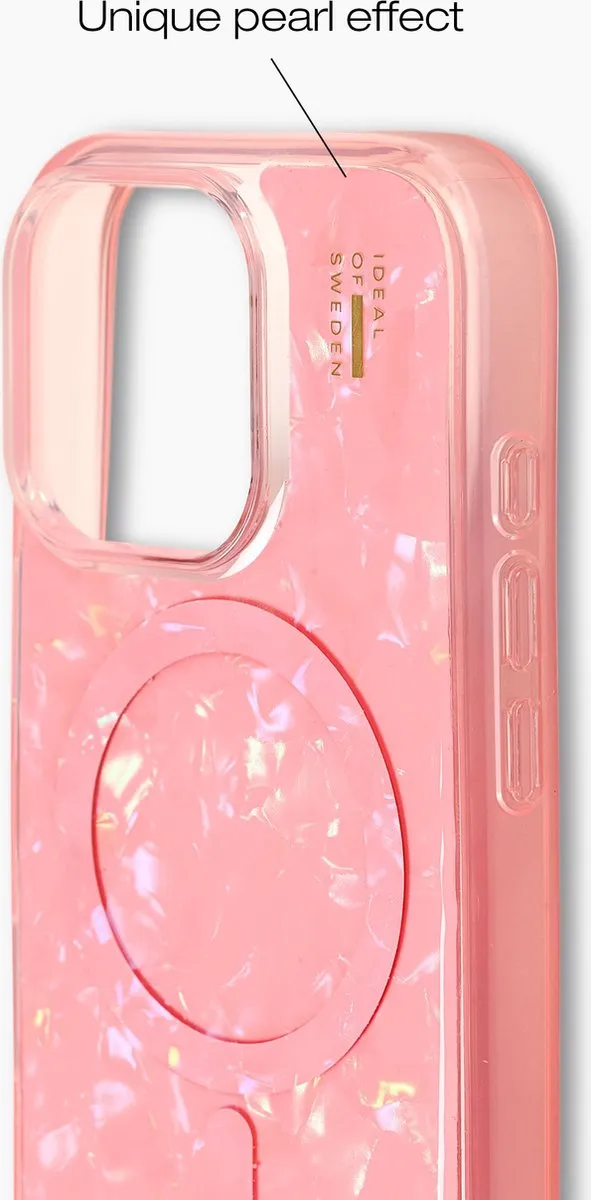 iDeal of Sweden Pearlised MagSafe Hoesje iPhone 16 Pro - Magneet - Pink - afbeelding 6 van 6