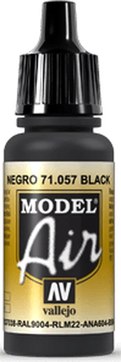 Vallejo Model Air Black Acrylverf 17ml