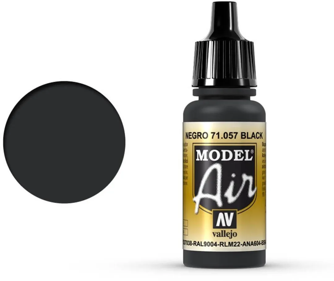 Vallejo Model Air Black Acrylverf 17ml