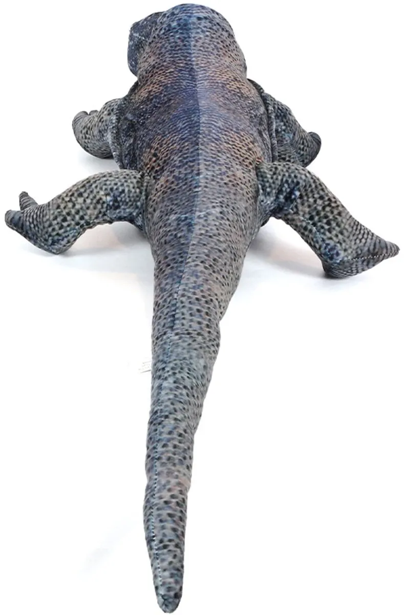 PIA Soft Toys Komodo Pluche Knuffel 85cm - Blauw/Grijs