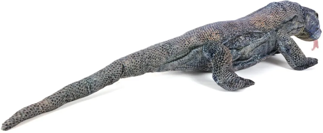 PIA Soft Toys Komodo Pluche Knuffel 85cm - Blauw/Grijs