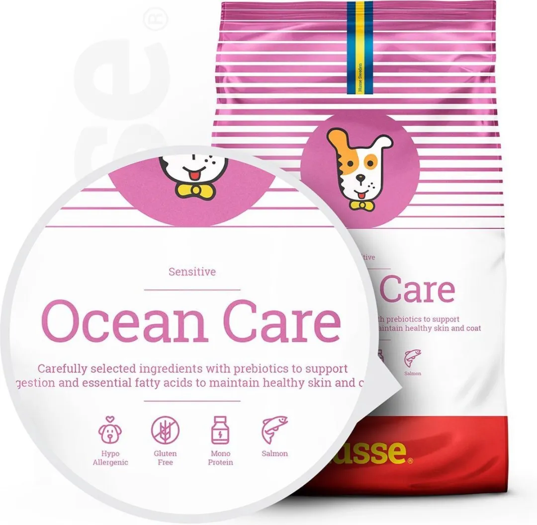 Husse Ocean Care Zalm & Rijst Hondenvoer - 5x100g
