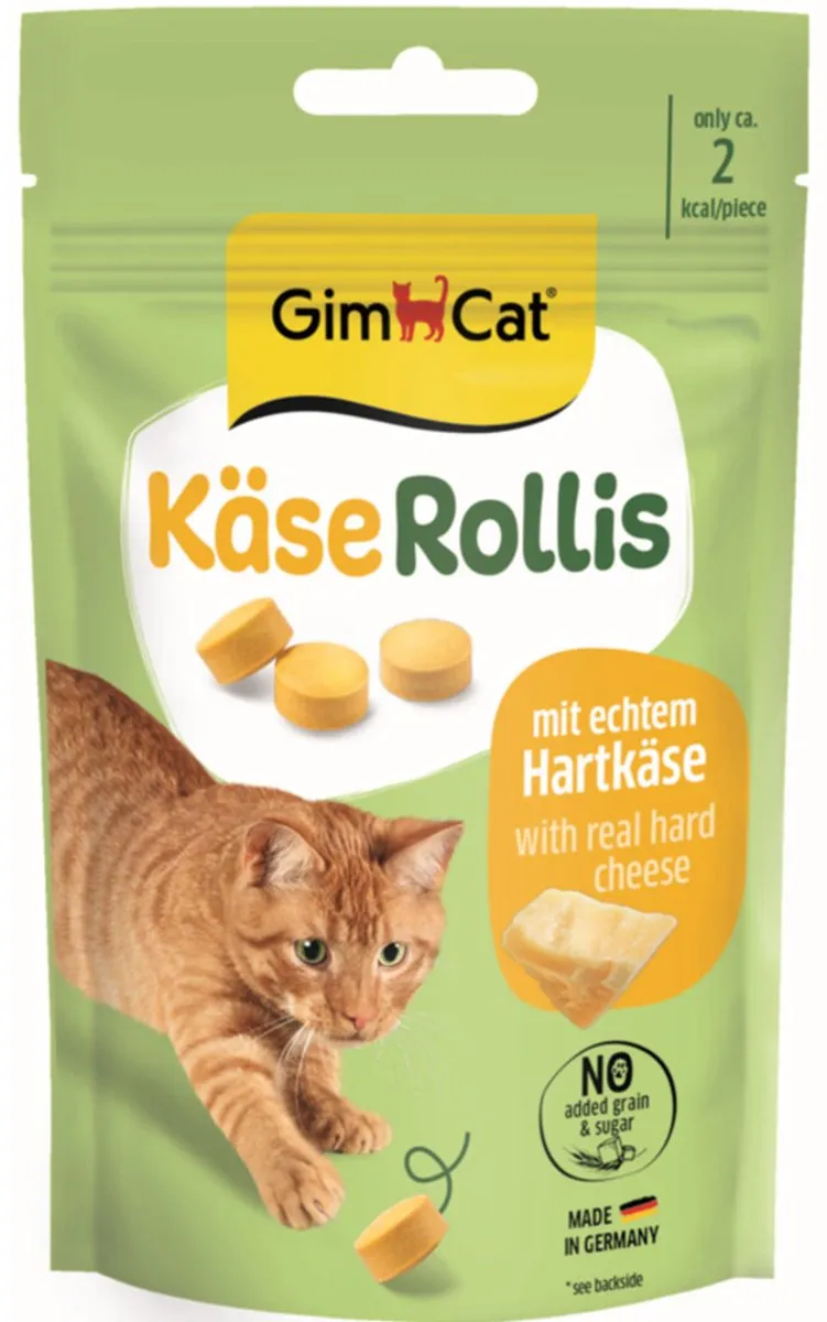 GimCat Kaas Rollis Kattensnacks - 8x40g