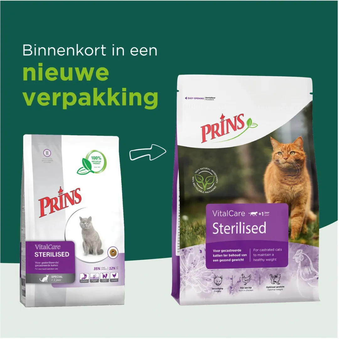 Prins VitalCare Sterilised Kattenvoer 4kg