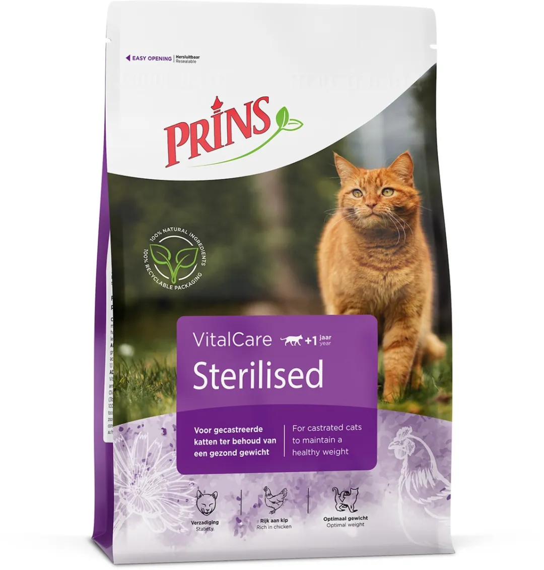 Prins VitalCare Sterilised Kattenvoer 4kg
