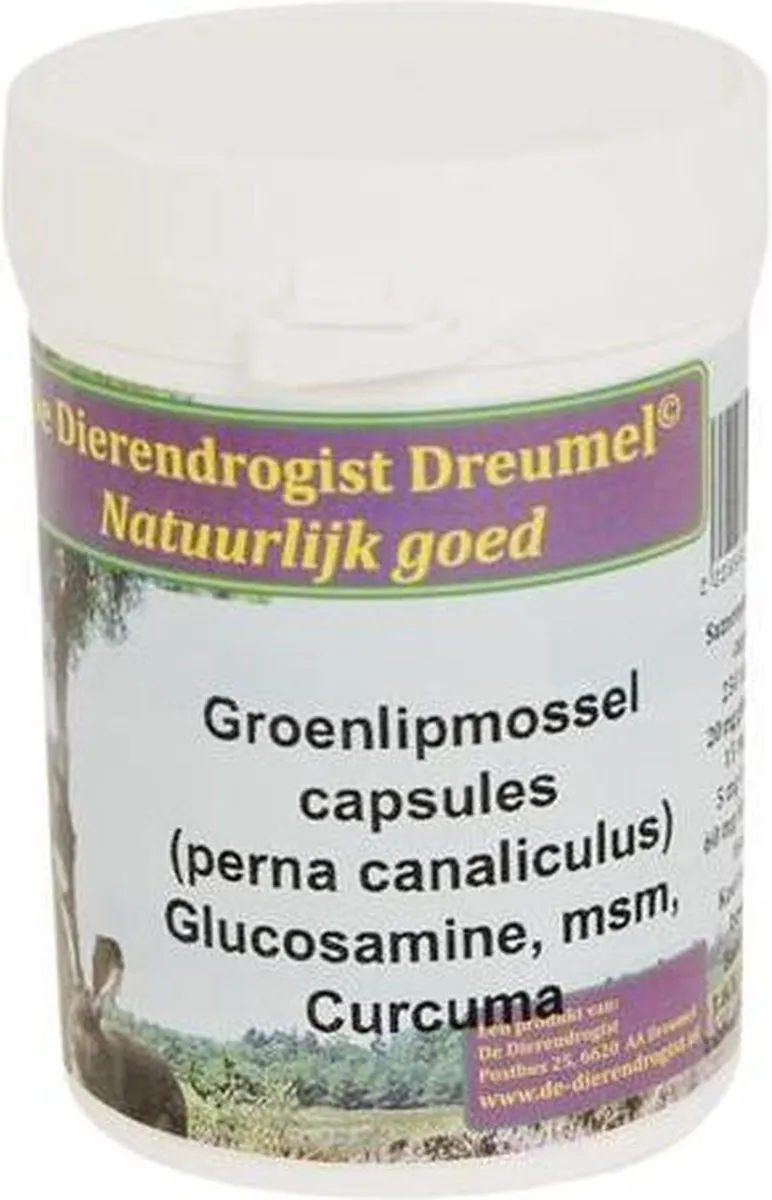 Dierendrogist Groenlipmossel Capsules 50 Stuks