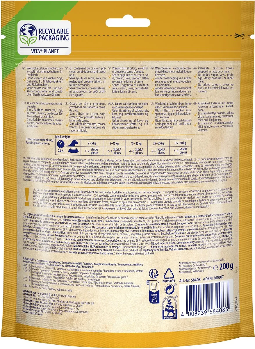 Vitakraft Duck XXL Bonas Hondensnack 200g