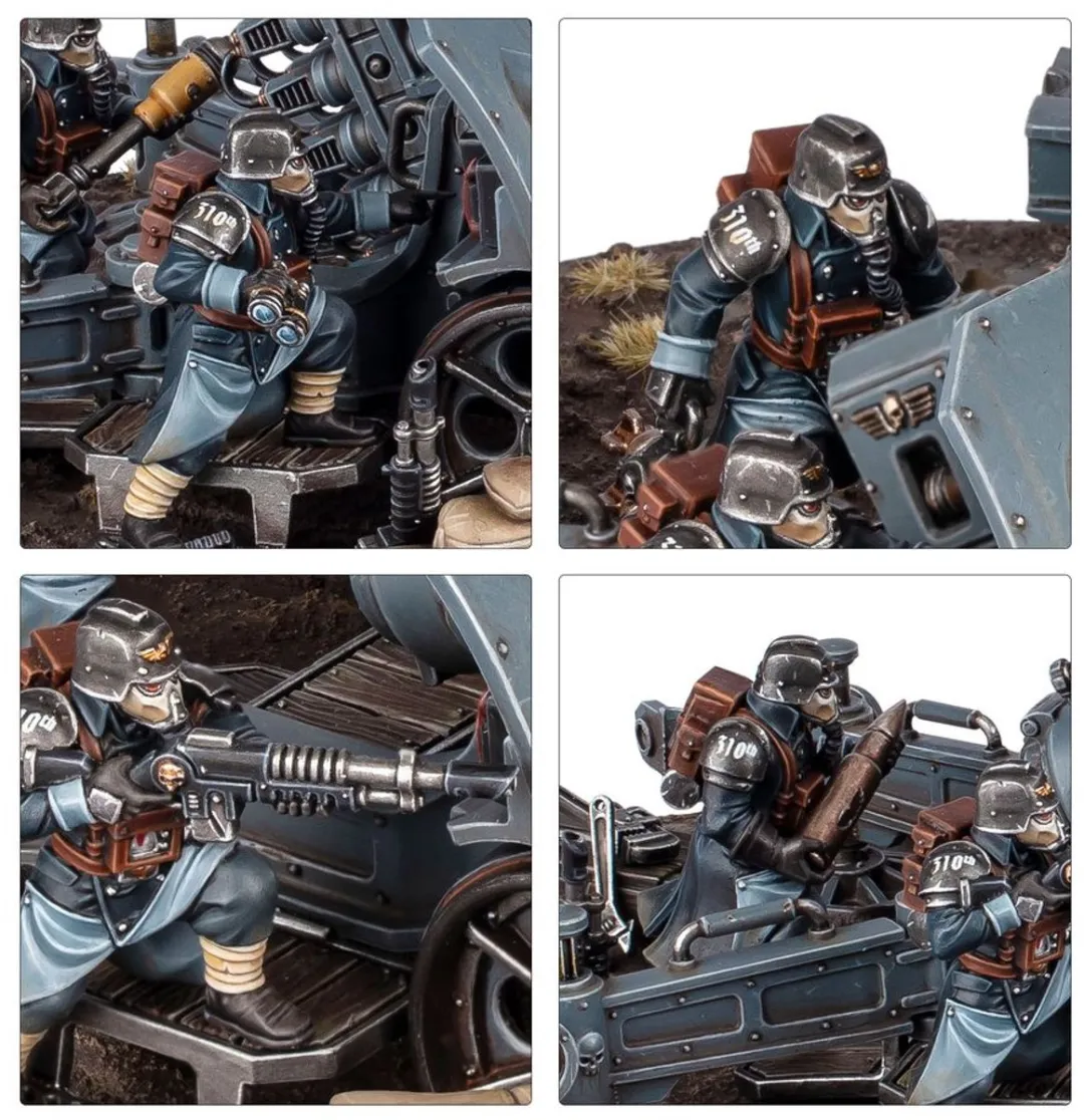 Games Workshop Warhammer 40K Krieg Artillery Team 110 Onderdelen