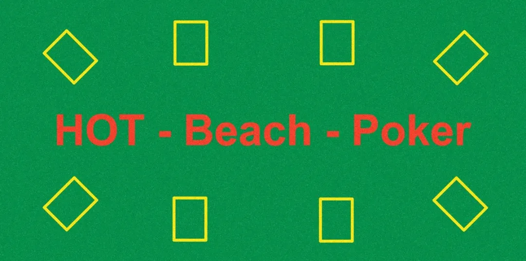 HOT Games Poker Beach Badlaken 140x70cm