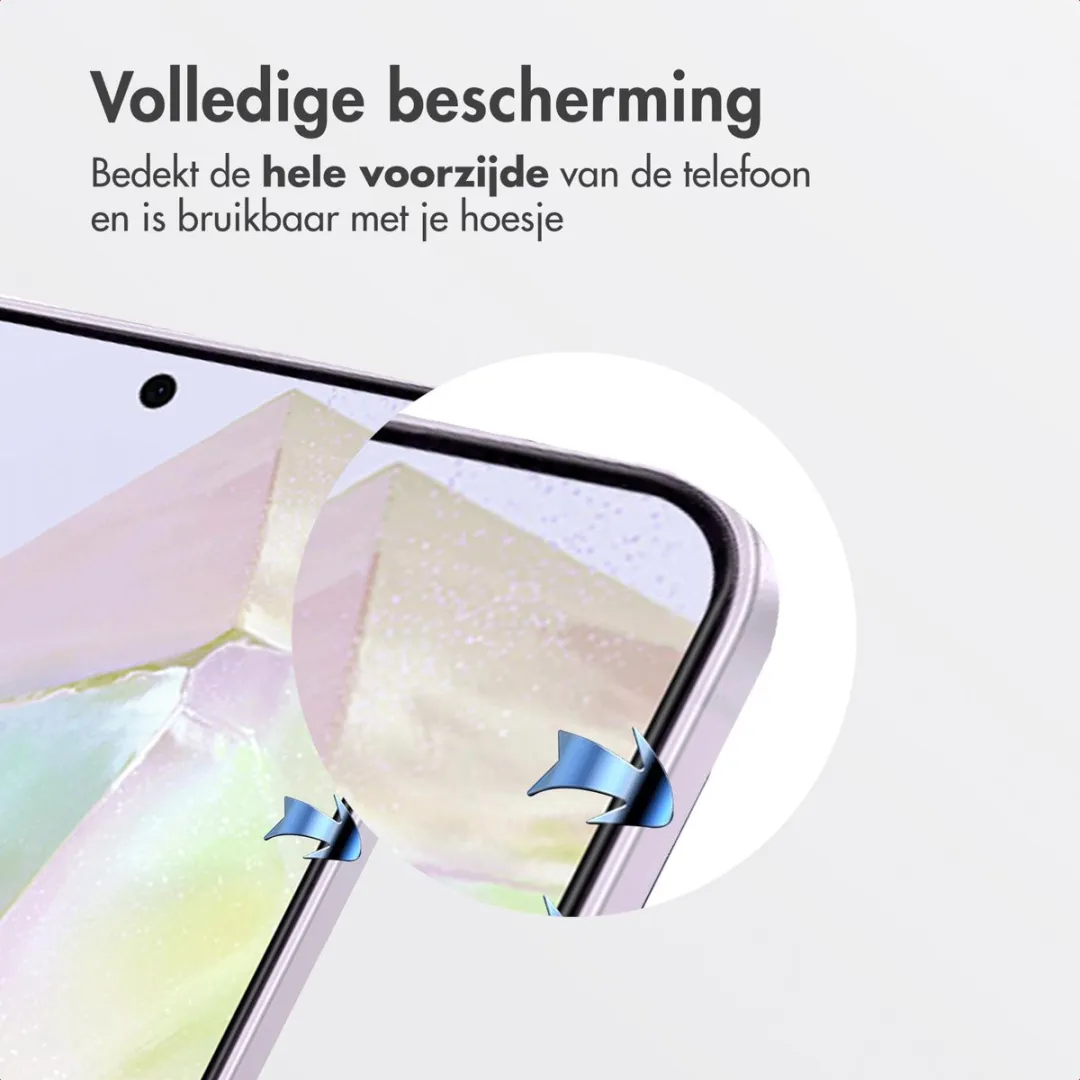 Accezz Screenprotector Samsung Galaxy A35 - Glas met anti-dust applicator
