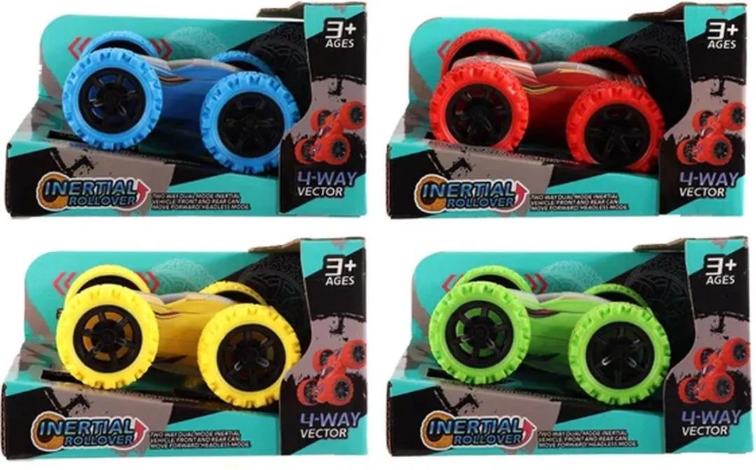 Jono Toys Omkeerbare Stuntauto 12cm Multicolor