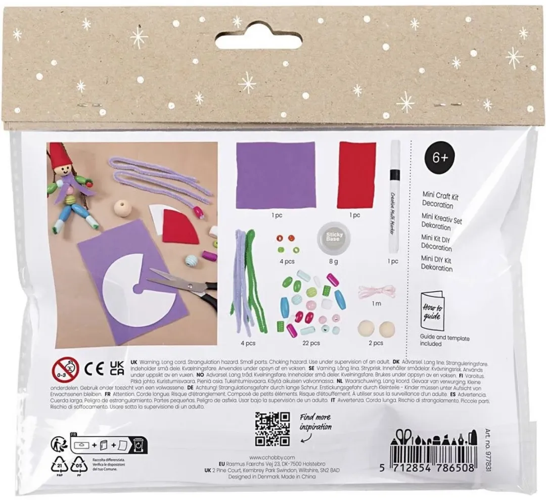 Creativ Company Mini Hobbyset Kerstkabouters Multicolor