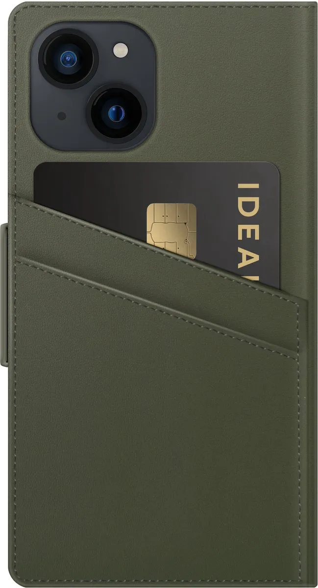 iDeal of Sweden Atelier Wallet iPhone 13 - Intense Khaki - afbeelding 6 van 6