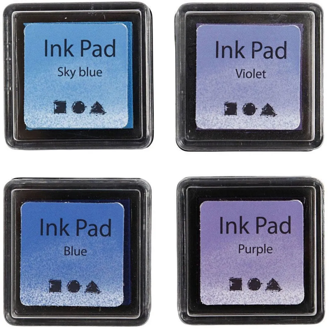 Creativ Company Stempelinkt - 10g - 4 Stuks