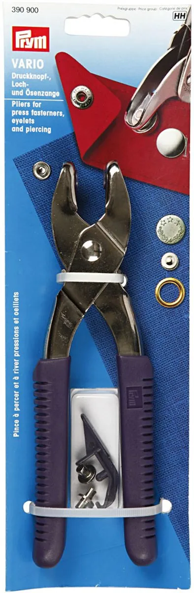 Prym VARIO Druktang 19,5cm - 3mm - Zilver/Blauw