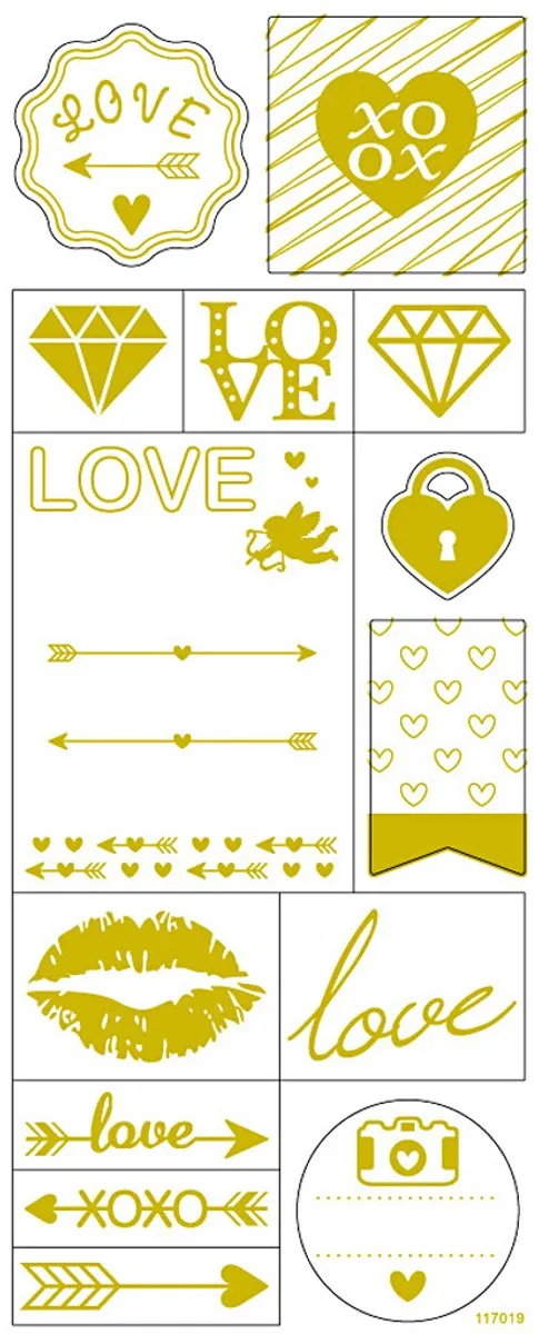 Creativ Company Love Stickers Gouden Harten