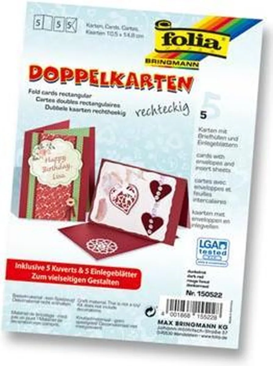 Folia Wenskaarten 10,5x15cm