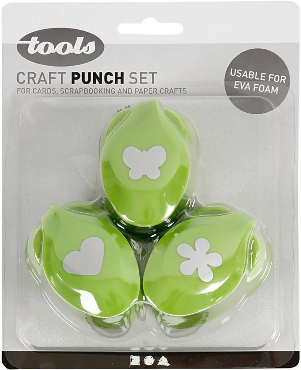 Creativ Company Ponsen Set 25mm - 3 Stuks