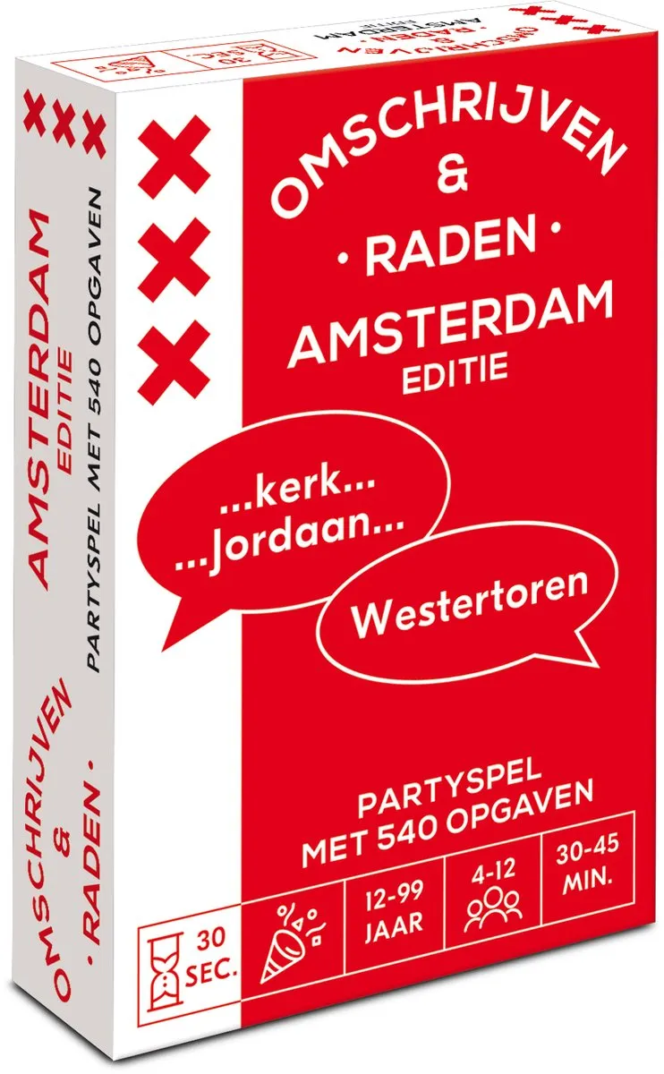 Omschrijven & Raden Amsterdam Editie Kaartspel - 540 Begrippen