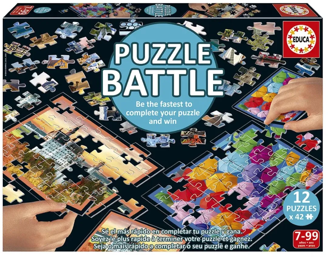 Educa Battle Travel Puzzel - 42 Onderdelen - 12 Stuks
