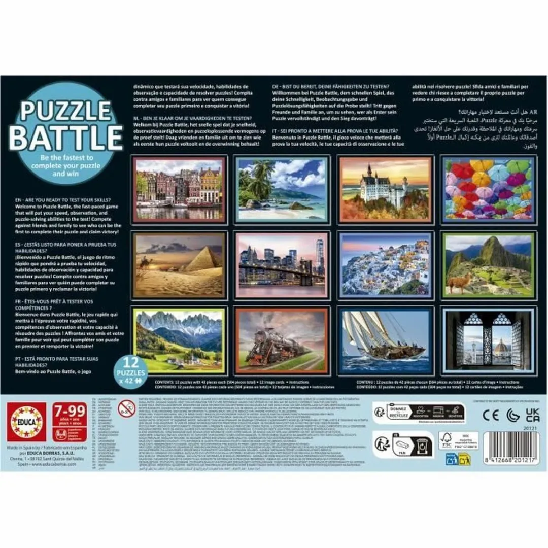 Educa Battle Travel Puzzel - 42 Onderdelen - 12 Stuks