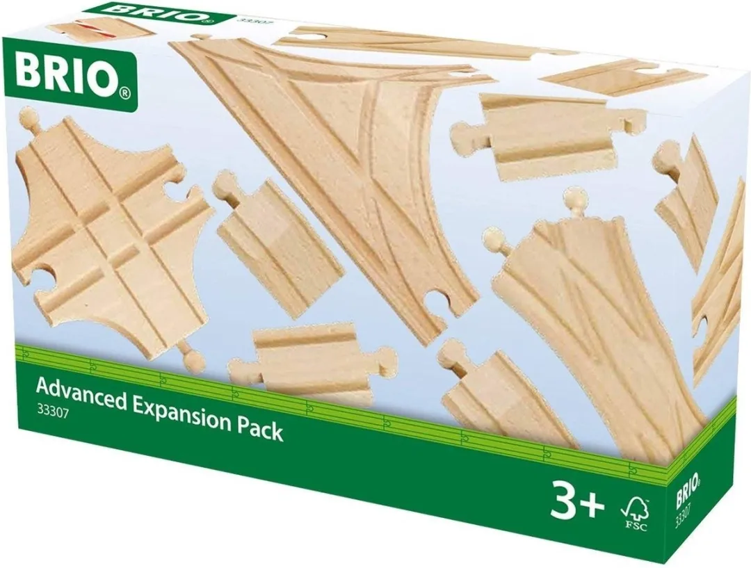 BRIO Rails Uitbreidingsset 33307 - 11 Stuks - Bruin
