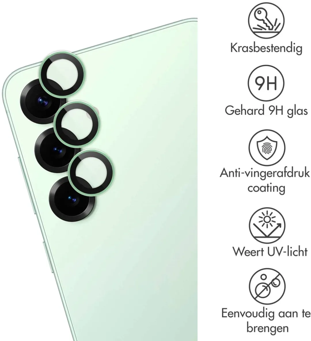 imoshiion Camera Lens Protector Samsung Galaxy S25 - 2 Stuks - Mint
