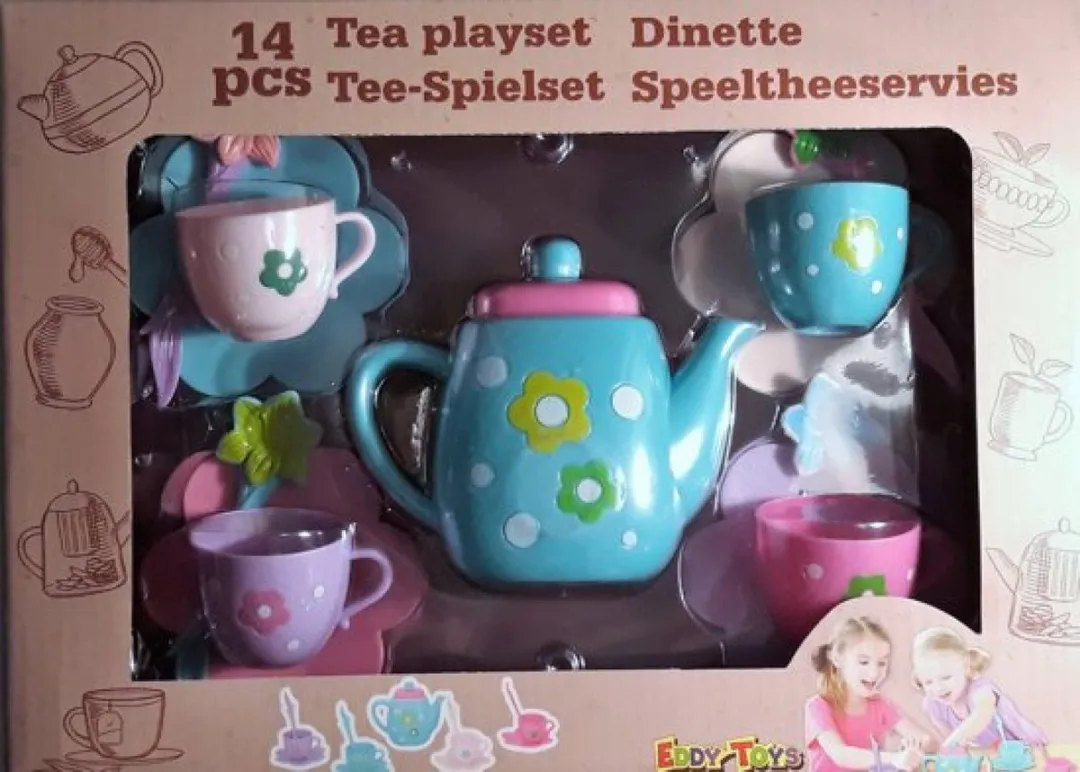 Eddy Toys Theeset 14-delig - Roze
