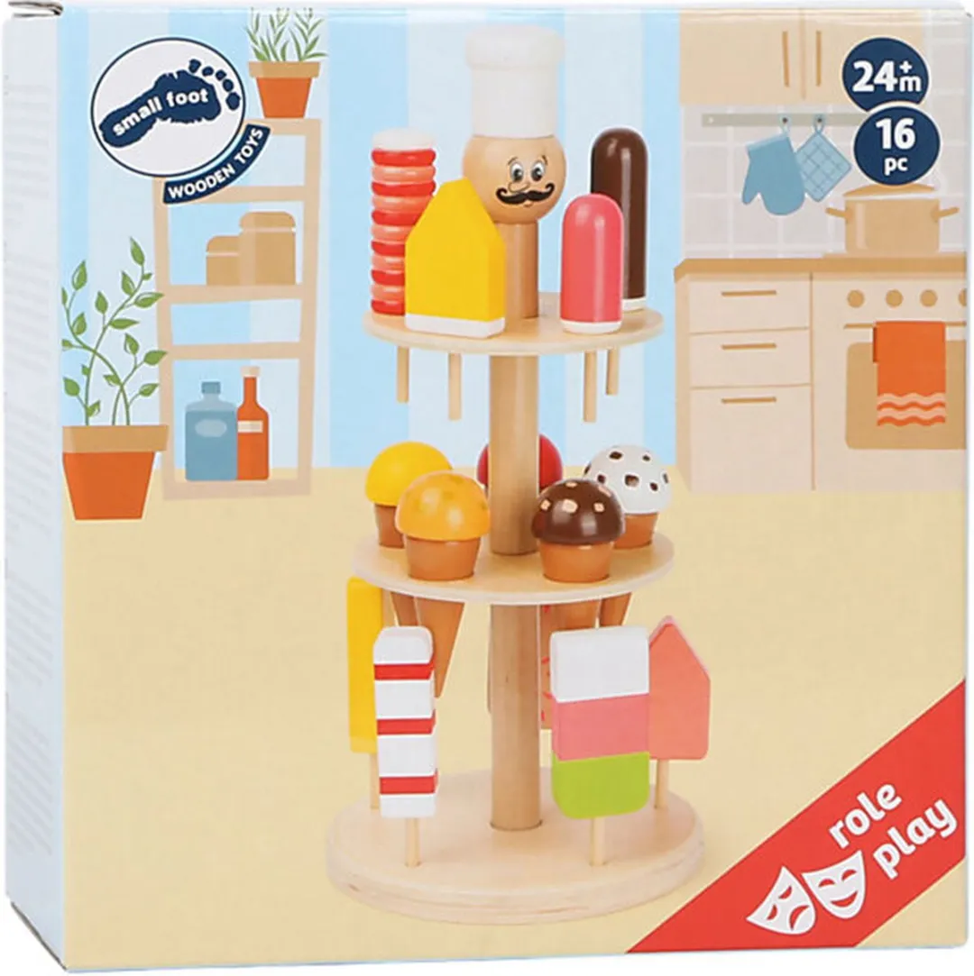 Small Foot Houten Luigi IJskraam 16-delig - Multicolor