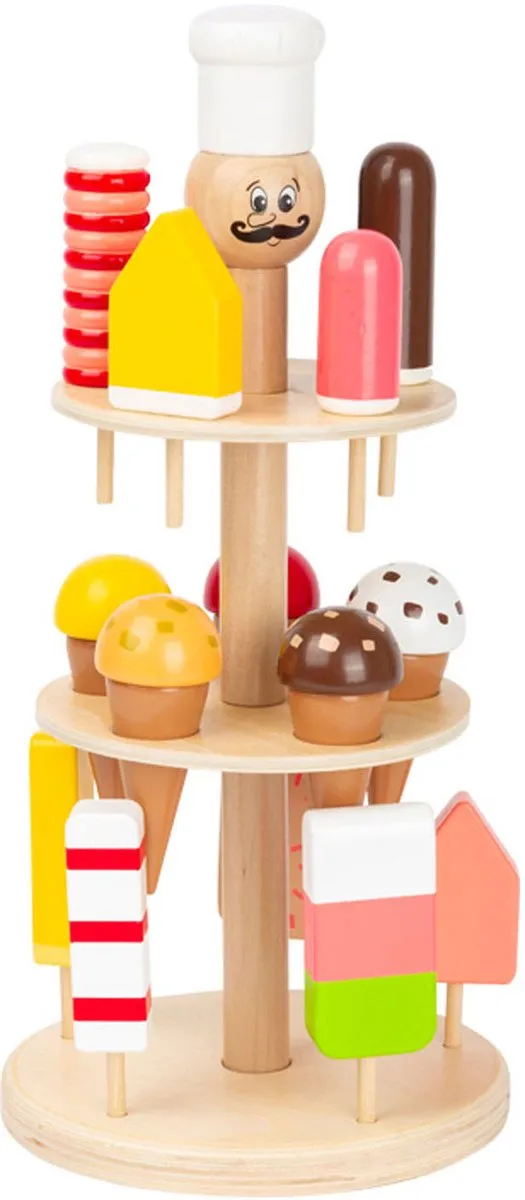 Small Foot Houten Luigi IJskraam 16-delig - Multicolor