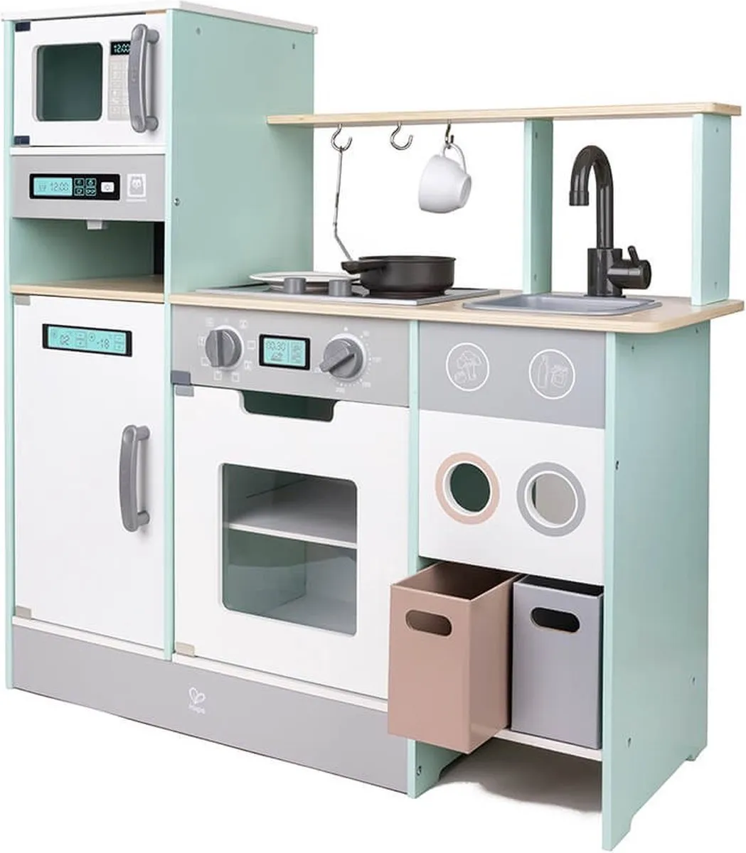 Eurekakids Master Kitchen Pastel Houten Speelkeuken