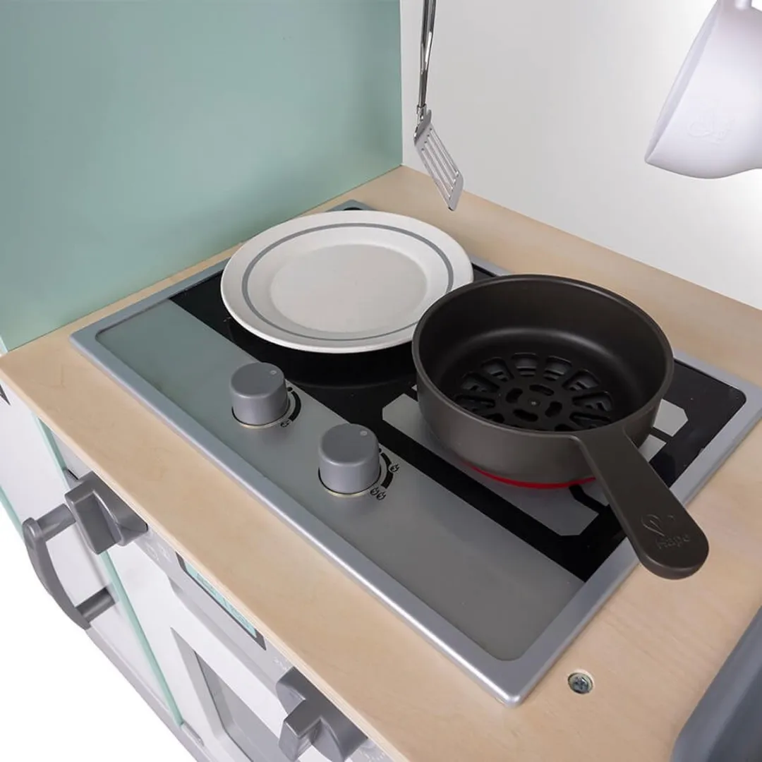 Eurekakids Master Kitchen Pastel Houten Speelkeuken - Mint/Wit