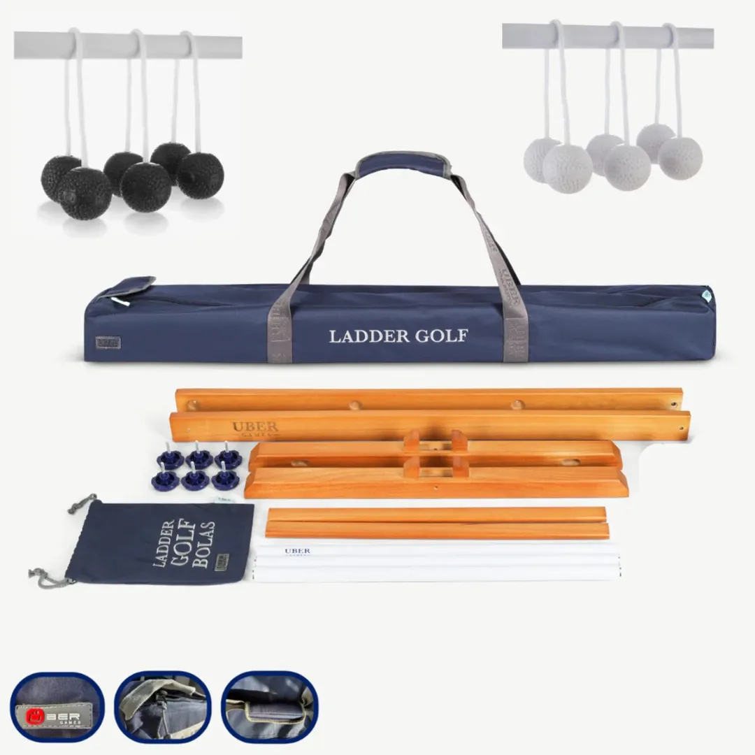Ubergames Laddergolf Set Zwart/Wit