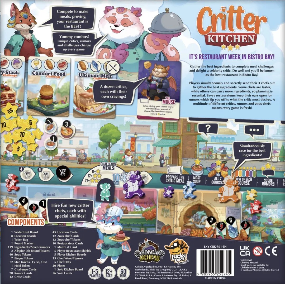 Lucky Duck Games Critter Kitchen Bordspel - 2-6 Spelers