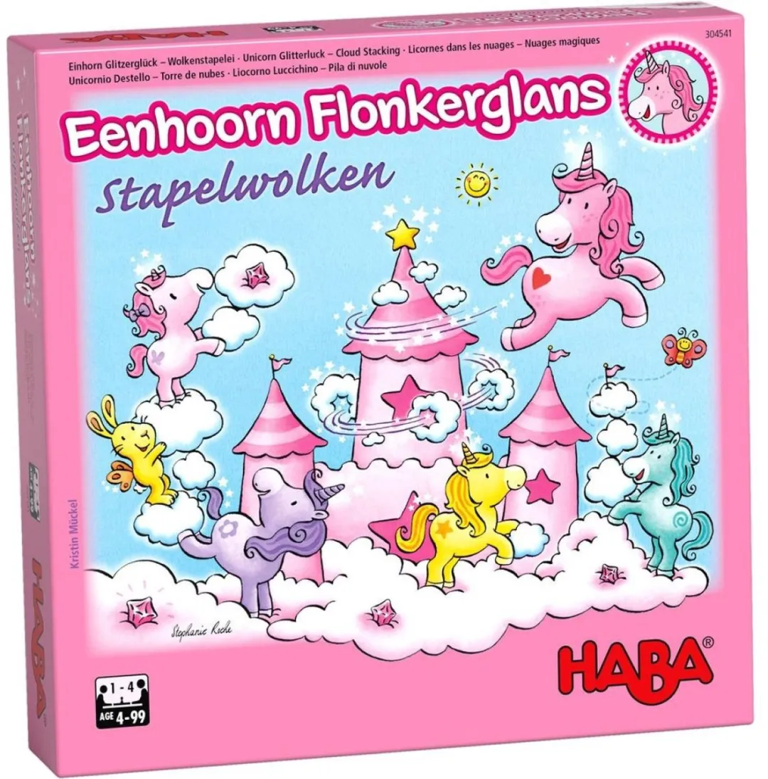 Haba Unicorn Glitterluck Cloud Stacking