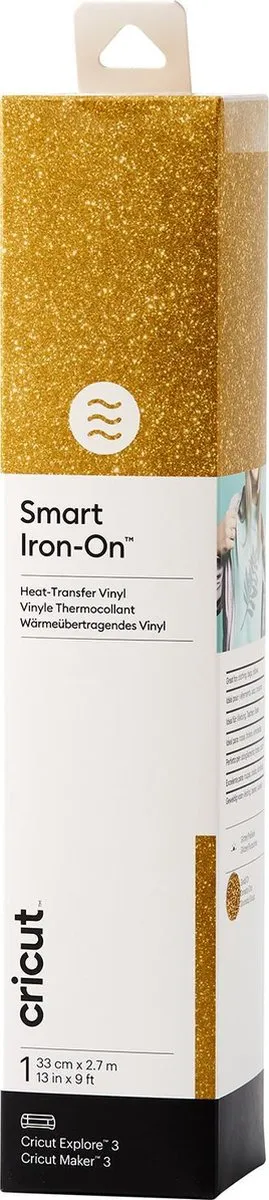 Cricut Smart Iron-On 33x273cm Glitter Goud