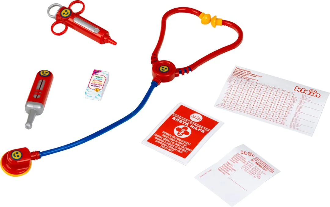 Klein Toys Artsenkoffer Rood - 21x6,3x17cm - afbeelding 6 van 6