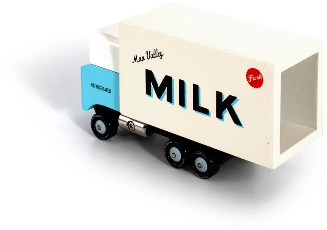 Candylab Candycar World Milk Truck T464 - Houten Speelgoed - Multicolor
