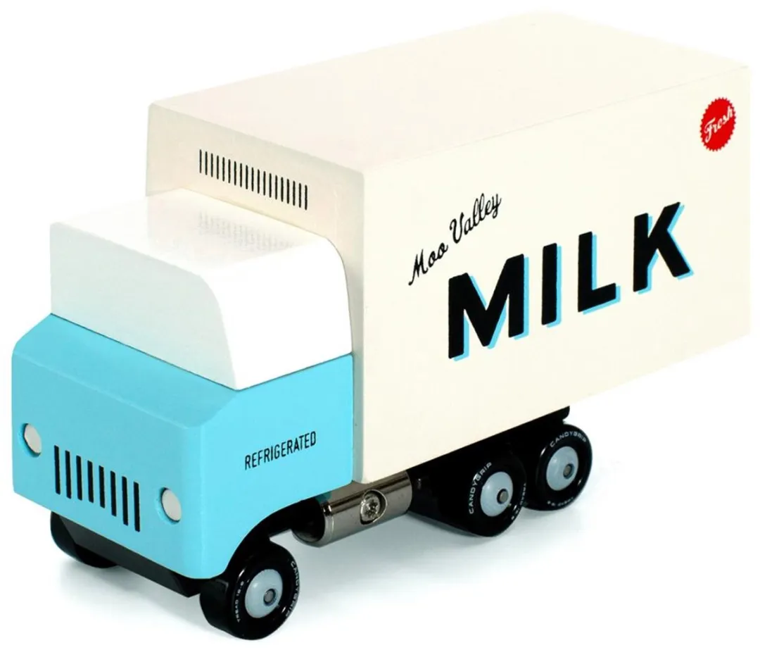 Candylab Candycar World Milk Truck T464 - Houten Speelgoed - Multicolor